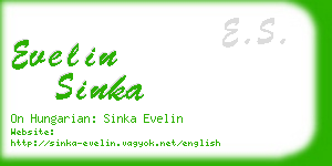 evelin sinka business card